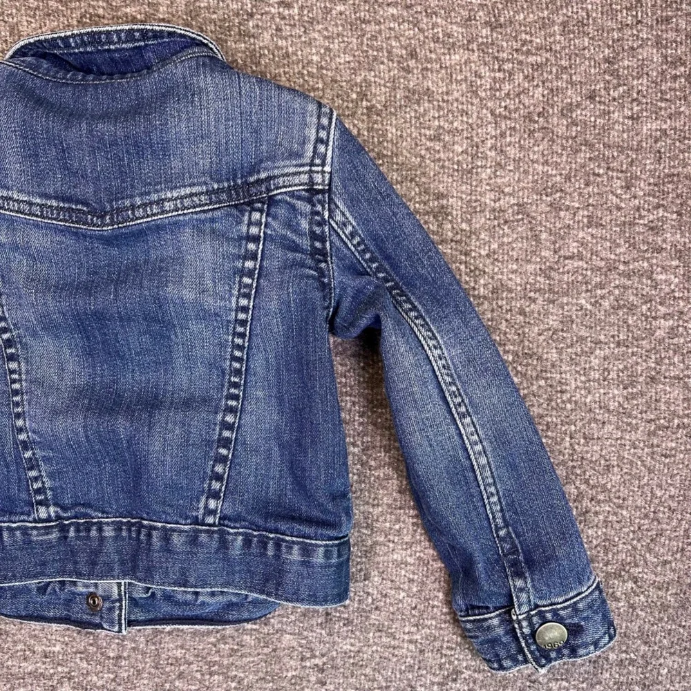 Baby Gap 1969 Toddler Denim Jacket Blue 3 Year Button Front Classic Snap Closure